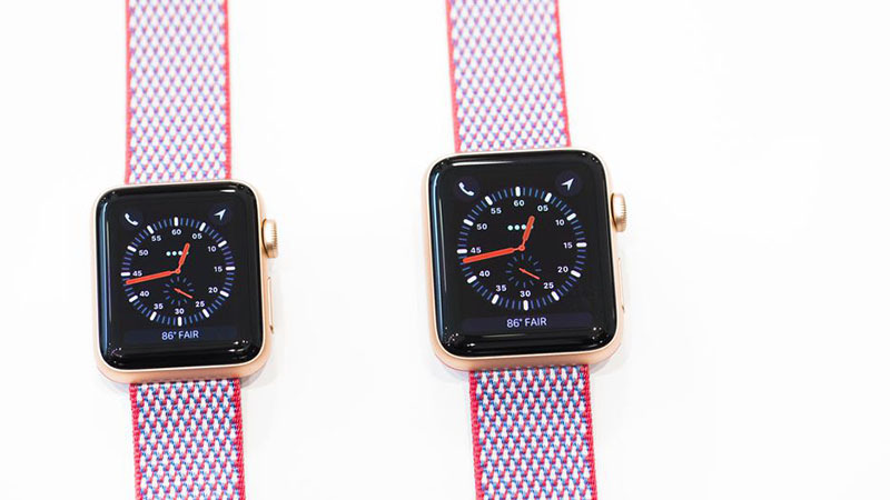 Đồng hồ thông minh Apple Watch S3 GPS, 38mm mặt nhôm, dây màu hồng Đồng hồ thông minh Apple Watch S3 GPS, 38mm mặt nhôm, dây màu hồng