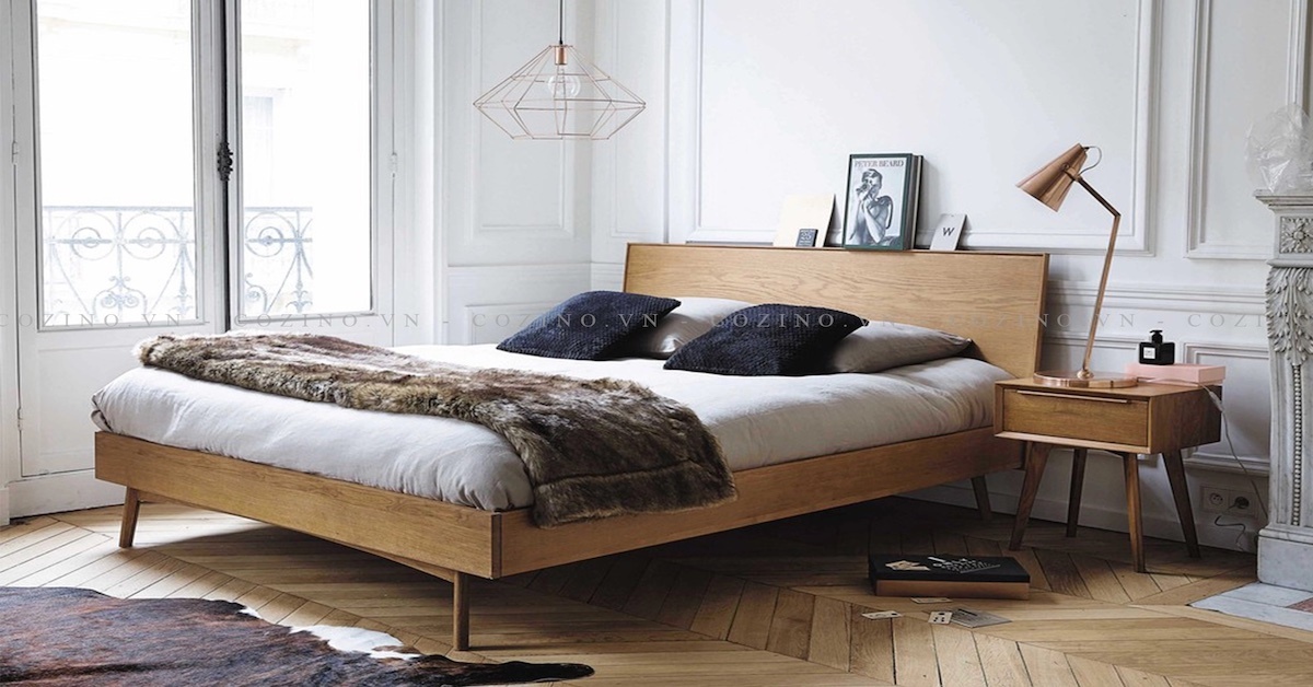 10 mẫu giường đôi gỗ đẹp cao cấp đến từ thương hiệu IBIE và Cozino