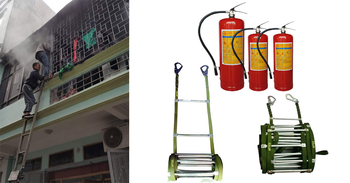 2 vật dùng cần có để phòng cháy chữa cháy tại mỗi gia đình