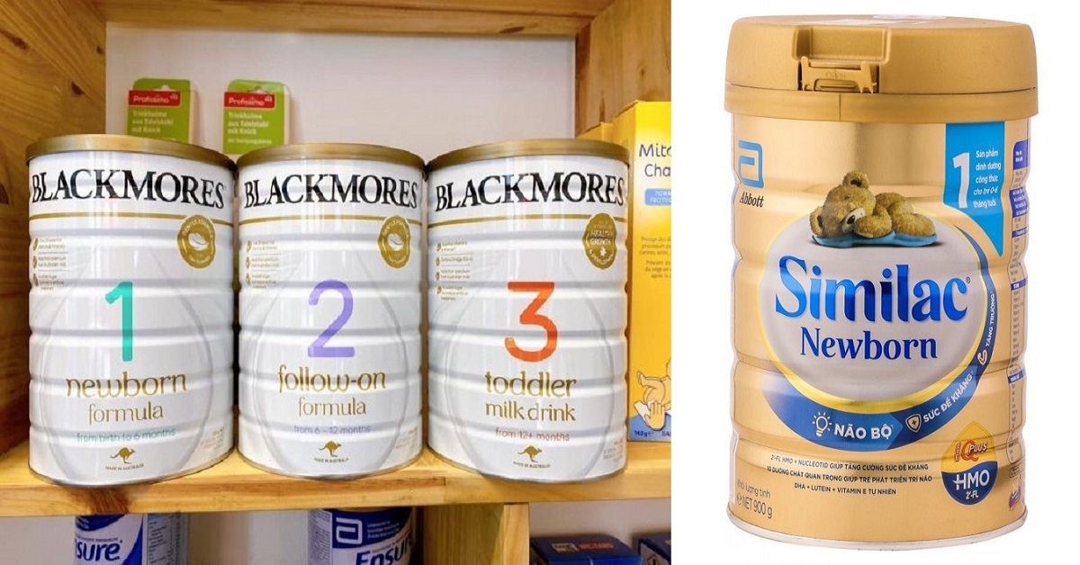 7 tiêu chí so sánh sữa Similac và sữa Blackmores cho bé