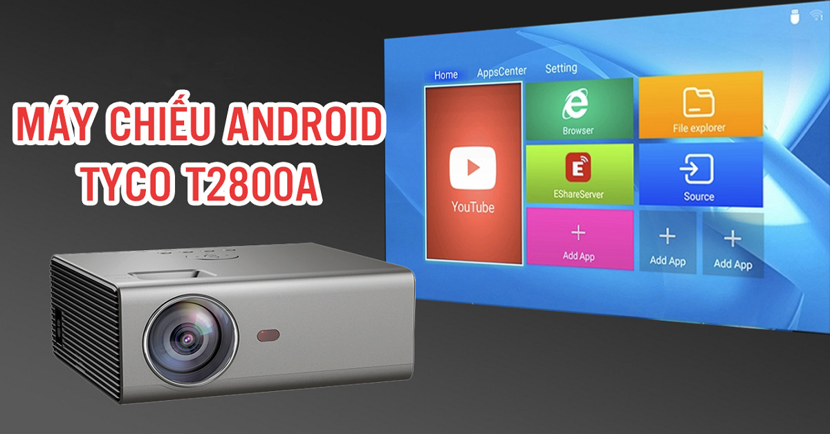 Đánh giá máy chiếu android mini T2800A từ hãng Tyco