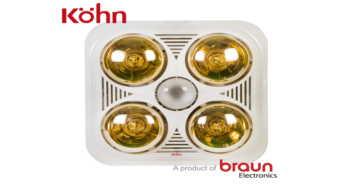 Đánh giá những ưu điểm nổi bật đến từ đèn sưởi nhà tắm Braun