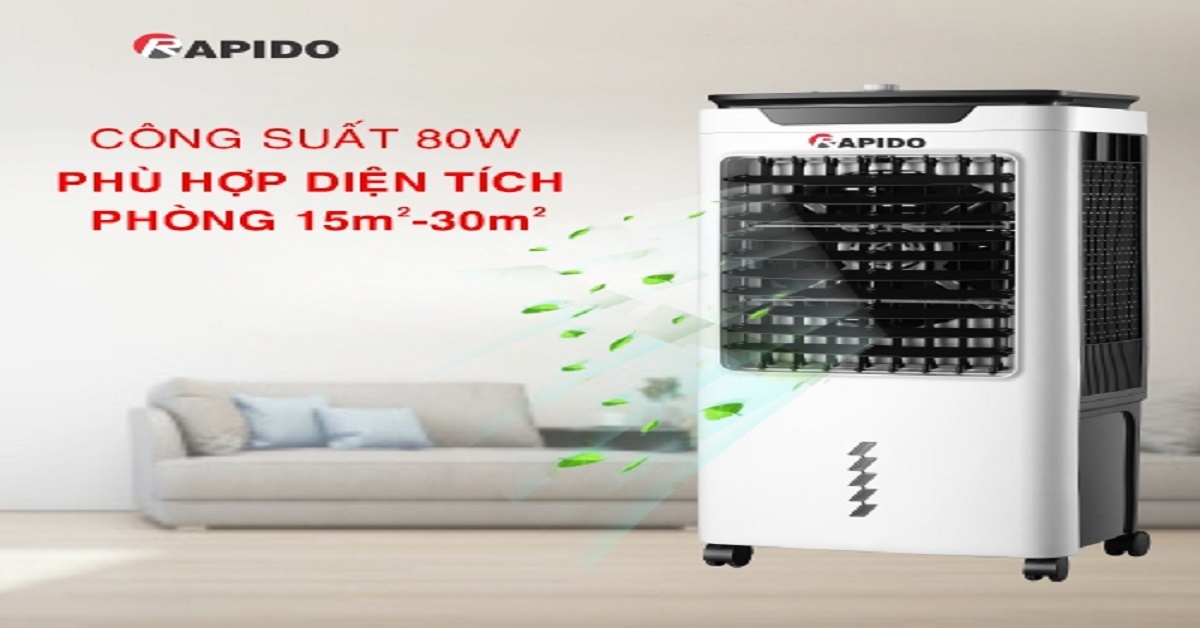 Đánh giá quạt điều hòa không khí Rapido TURBO 6000-D