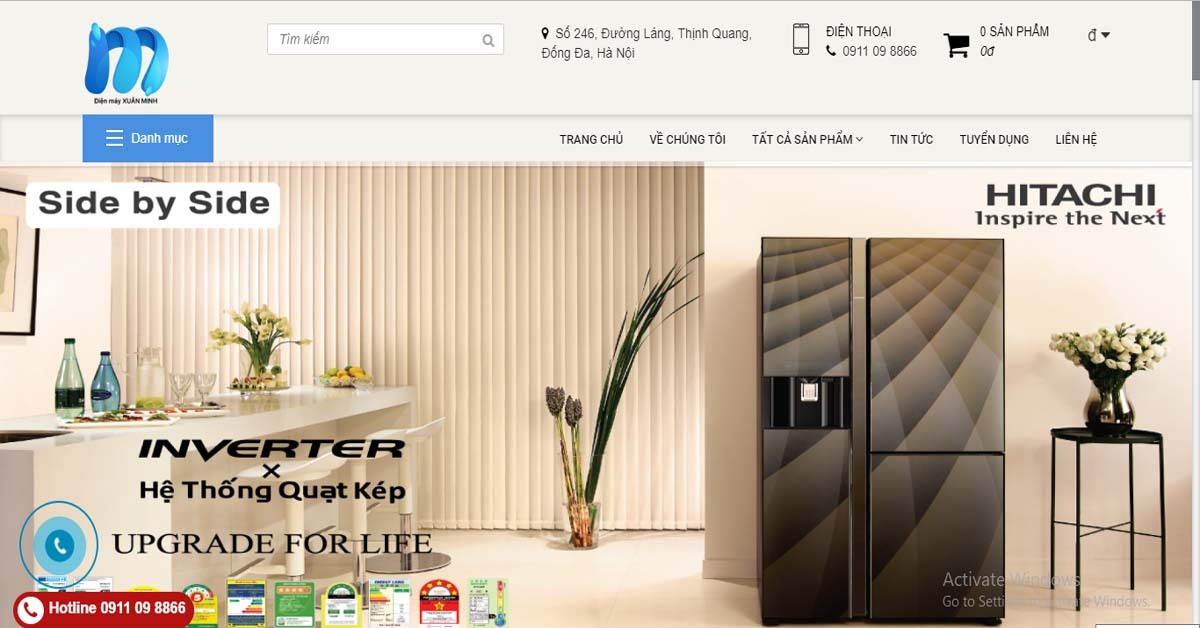 Địa chỉ mua điện máy chính hãng tại Hà Nội | websosanh.vn