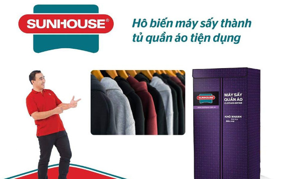 Máy sấy quần áo Sunhouse SHD2707 có tốt không, giá bán, ưu nhược điểm