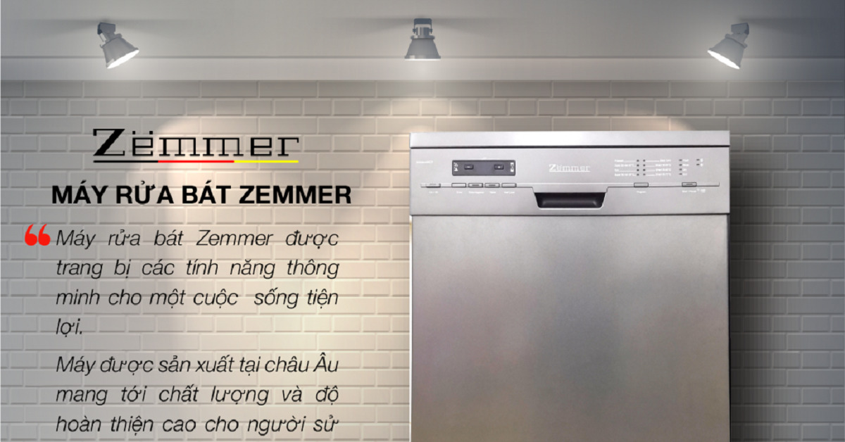 Review ưu - nhược điểm máy rửa bát Zemmer chi tiết nhất