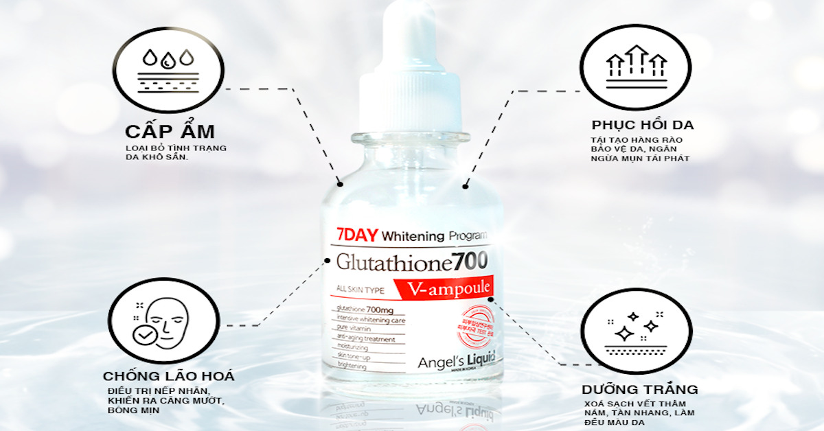Serum trắng da 7 Day Whitening Program Glutathione 700 có ưu điểm gì nổi bật?