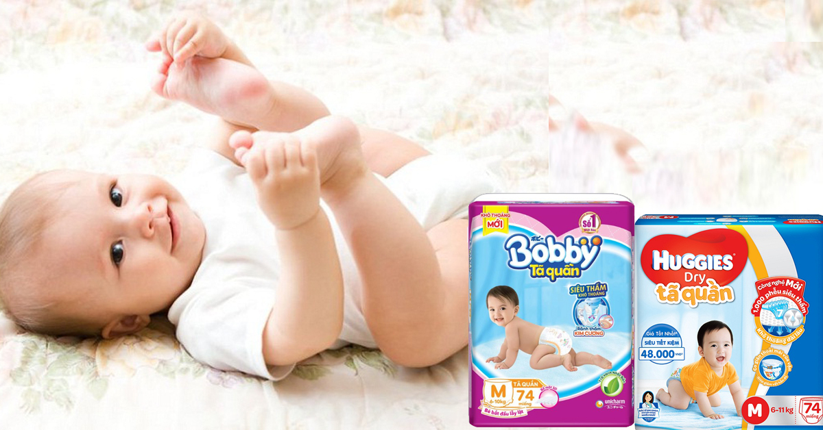 So sánh bỉm Huggies và Bobby loại nào tốt hơn?