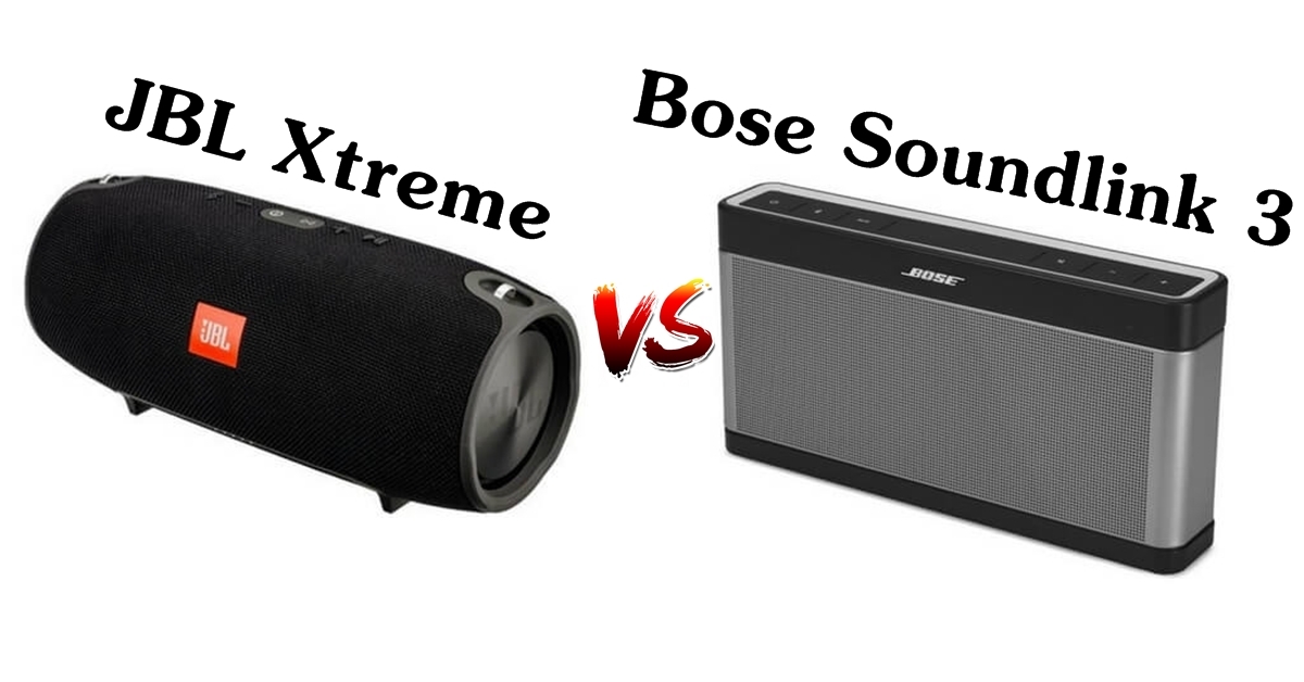 Bose soundlink 3 hot sale vs jbl xtreme