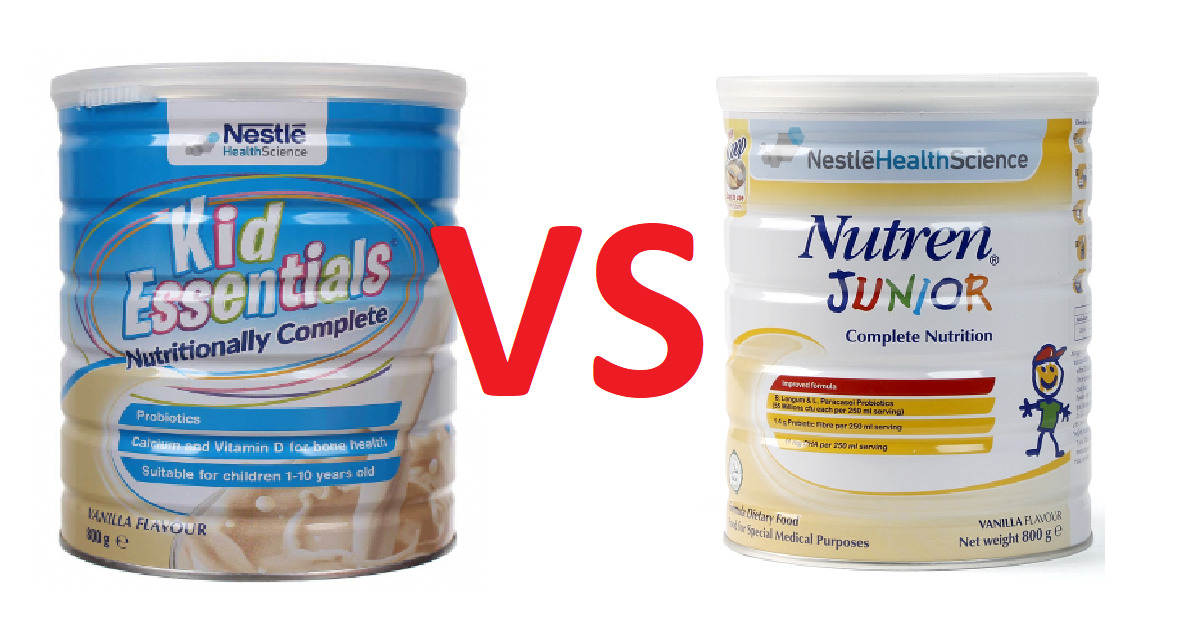 So sánh sữa Kid Essential và Nutren Junior - nên chọn mua sữa tăng cân nào tốt hơn?