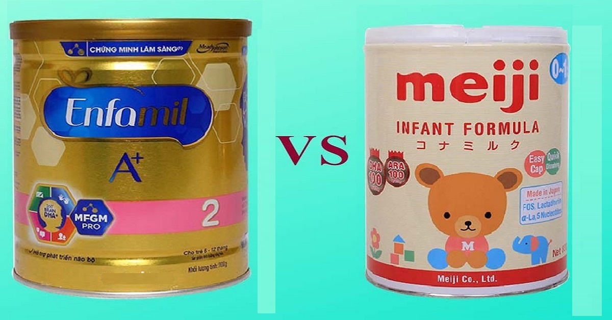 So sánh sữa Meiji và Enfamil sữa nào tốt hơn?