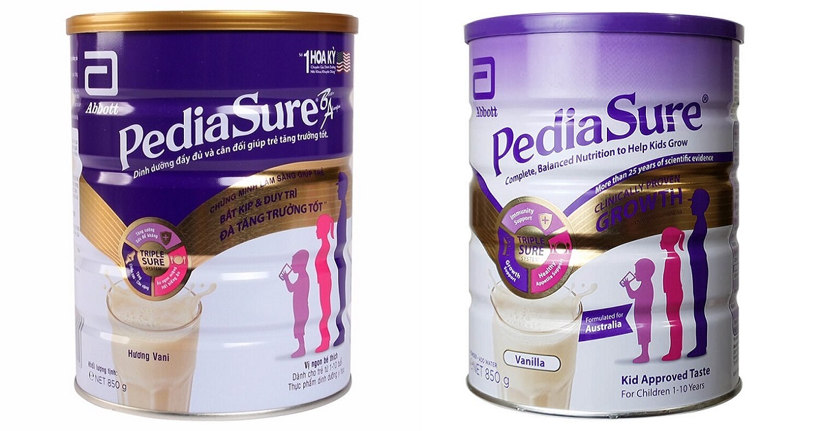 So sánh sữa Pediasure Mỹ và Úc loại nào tốt hơn, đáng mua hơn?