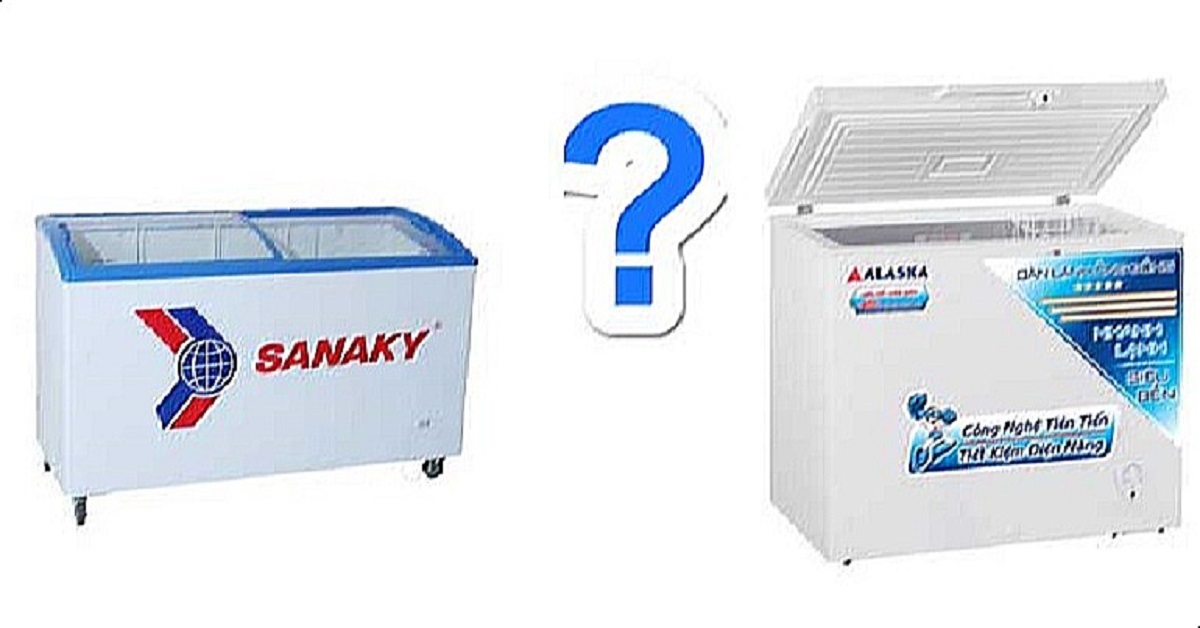 So sánh tủ đông đứng Alaska và Sanaky loại nào tốt?