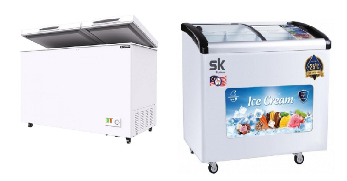 So sánh tủ đông SK và Sanden Intercool - nên mua loại nào tốt hơn?