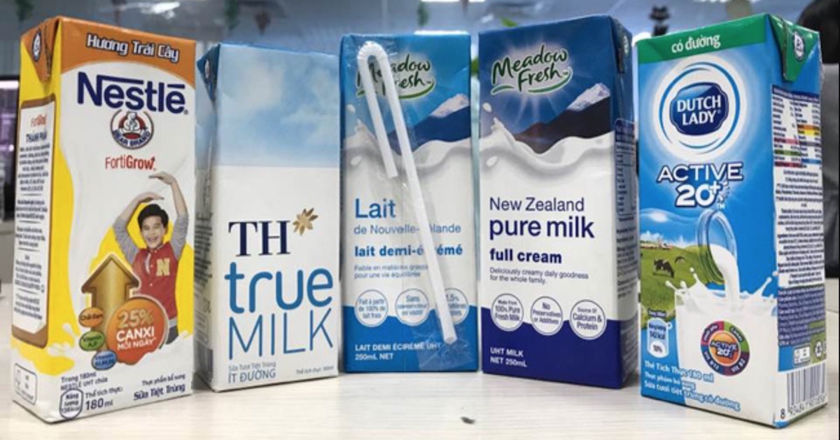 Top 9 nhãn hiệu sữa tươi tiệt trùng uy tín trên thị trường