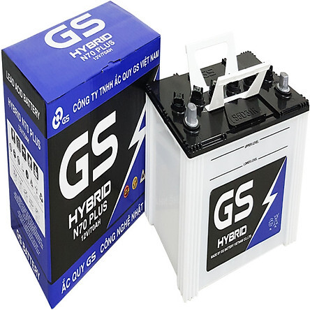 Ắc quy 12V-70Ah GS Hybrid N70 Plus chính hãng giá rẻ