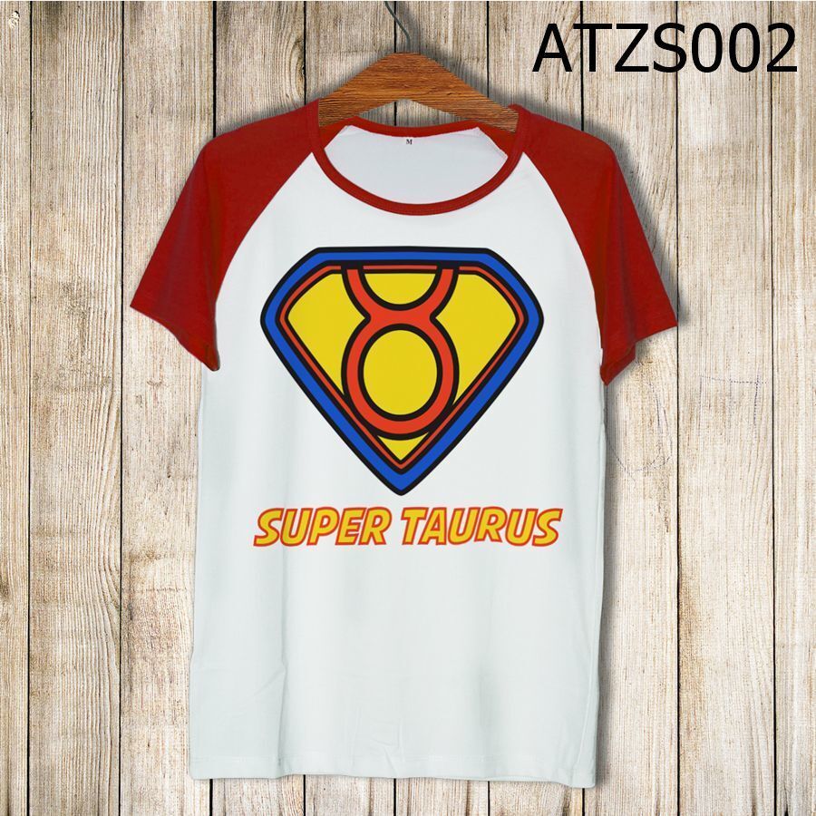 Áo thun tay màu Cung kim ngưu Superman ATZS002