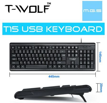 Bàn phím - Keyboard T-WOLF T15 nơi bán giá rẻ nhất tháng 02/2023