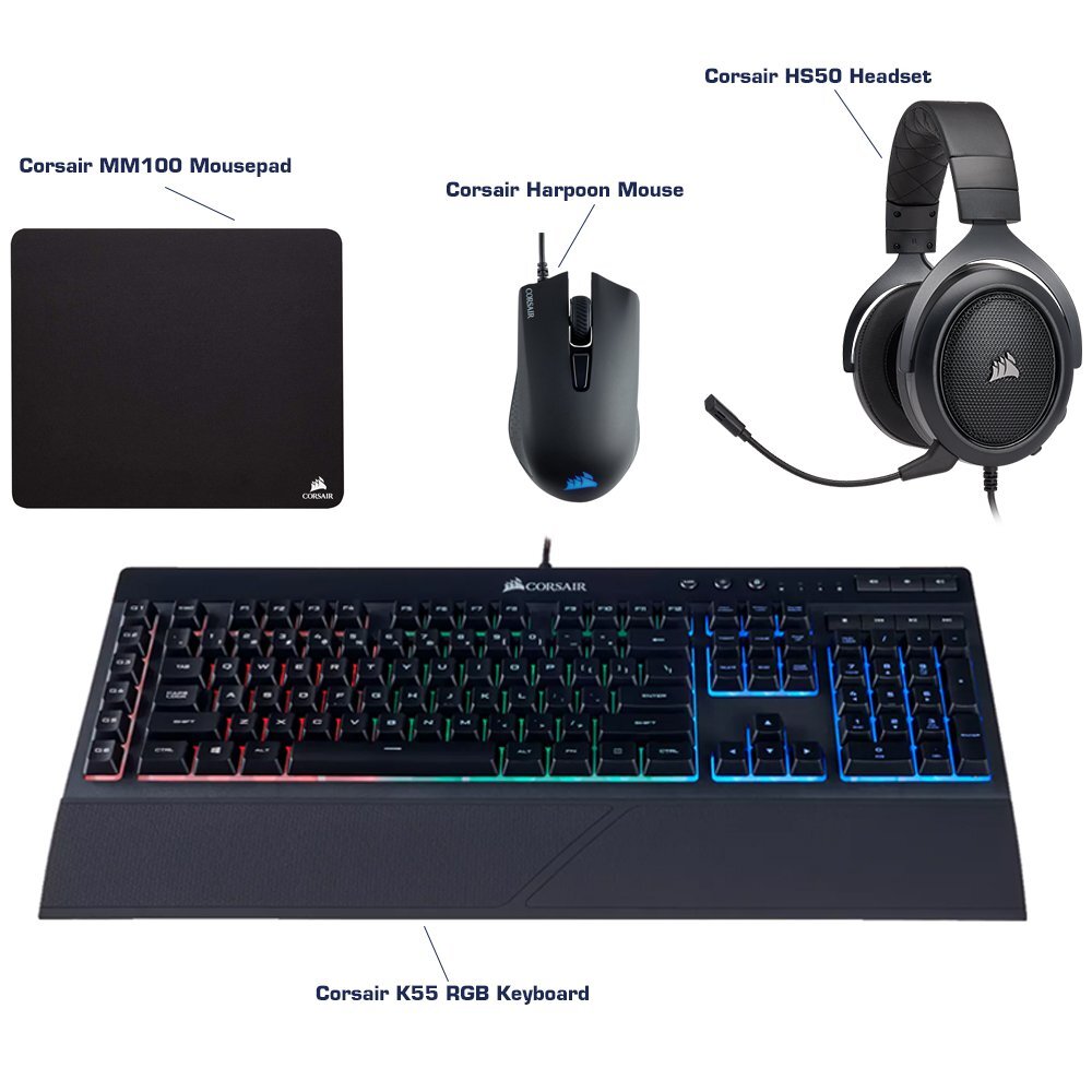 Nơi bán Bộ Bàn phím + Chuột Corsair Essential Bundle giá rẻ nhất tháng  10/2022