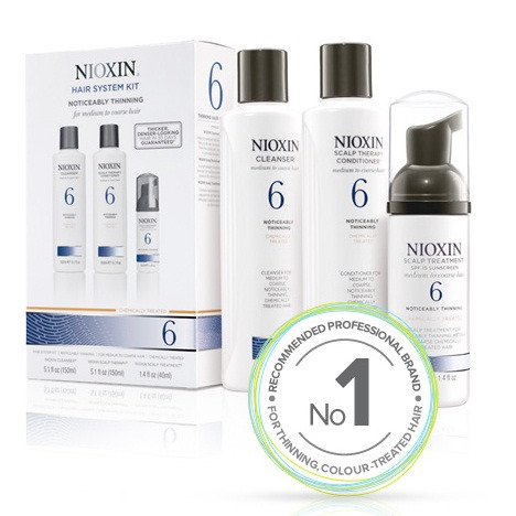 Bộ dầu gội đặc trị rụng tóc Nioxin System 6 – 150ml, chuyên sâu cho sợi tóc cứng