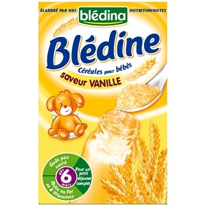 Bột ngũ cốc ăn dặm pha sữa Bledina vị vani – 500g (6m+)