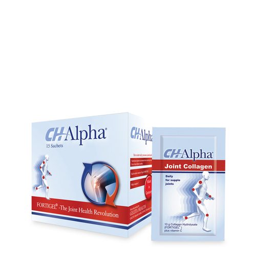 Bột uống chống thoái hóa khớp CH Alpha Collagen Fortigel hộp 15 gói