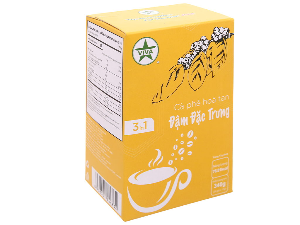 Cà phê 3in1 Viva Star đậm đặc trưng – 340g