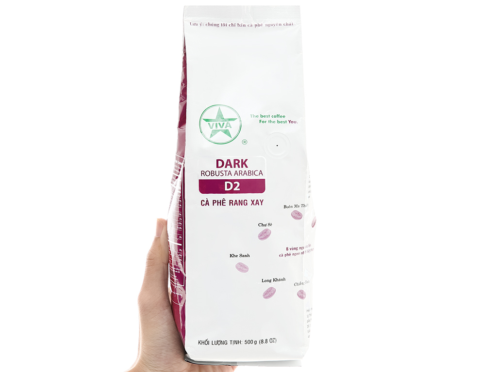 Cà phê rang xay Viva Robusta Arabica (D2) – 500g