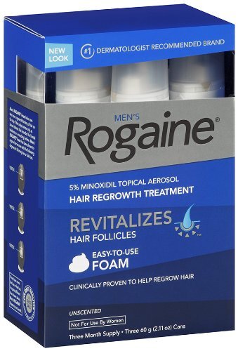 Bọt mọc tóc cho nam Mens Rogaine Minoxidil 5 Set Foam 60g x3 Honestmart