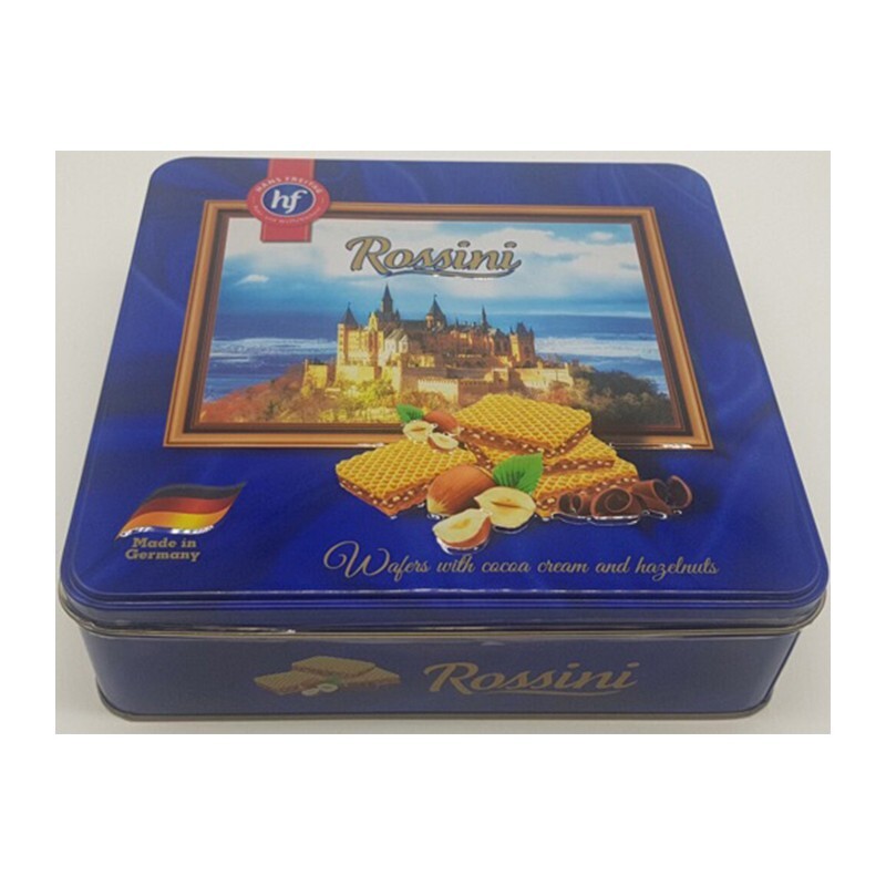 Hộp bánh hf Rossini Wafers with cocoa cream and hazelnuts 374g