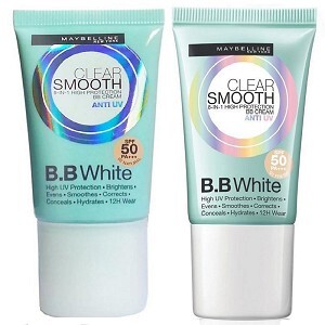 Kem BB Maybelline chống nắng vượt trội Clear Smooth UV BB White SPF50