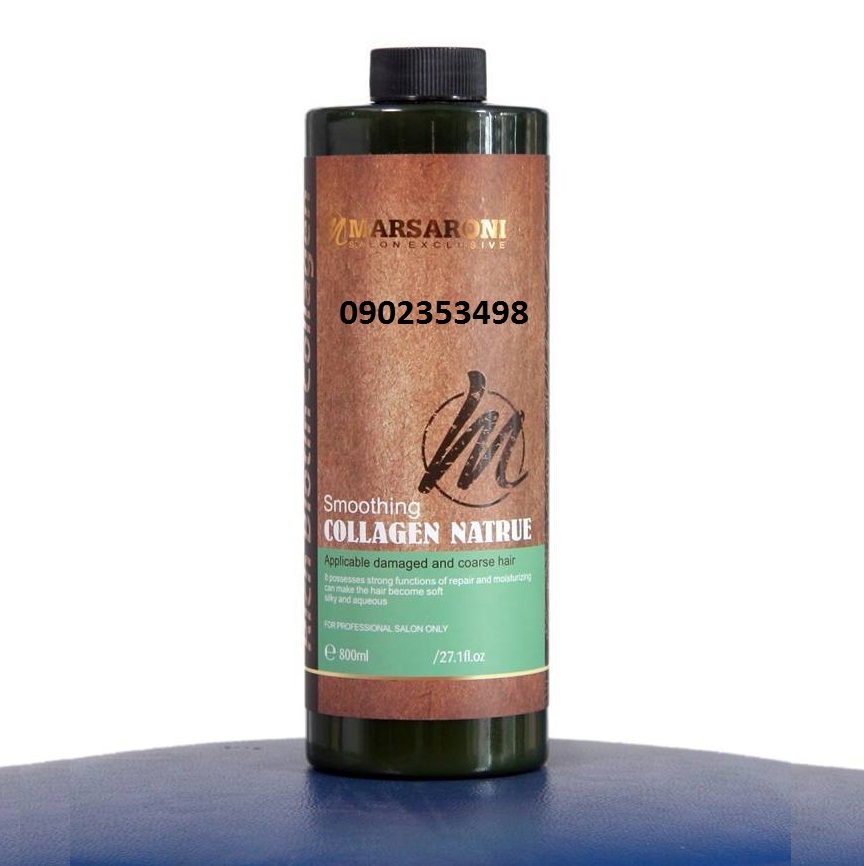 Kem hấp siêu mềm mượt tóc Collagen Marsaroni Smoothing Canada – 800ml