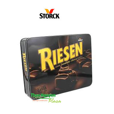 Kẹo Storck Riesen Dark Chocolate chewy toffe – Hộp sắt 450g