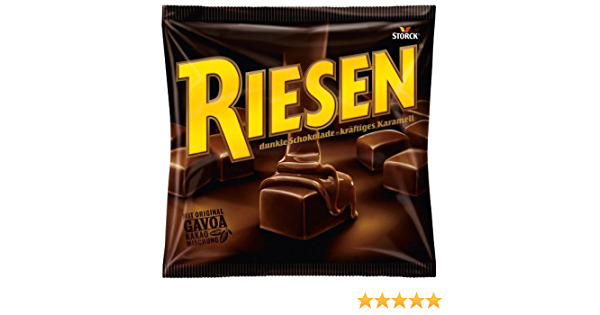 Kẹo Storck Riesen Dunkle Schokolade – Kraftiges Karamell 231g