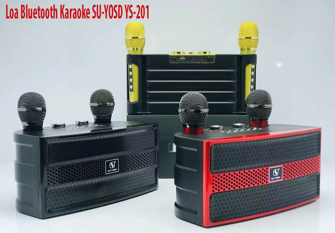 Loa karaoke bluetooth YS 201 kèm 2 micro chính hãng giá rẻ