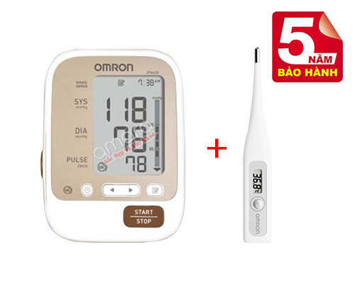 Máy đo huyết áp bắp tay tự động Omron JP600 nguyên khối từ Nhật (mới)