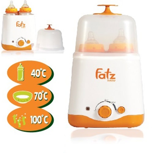 Máy hâm sữa và tiệt trùng siêu tốc 2 bình Fatz babay FB210