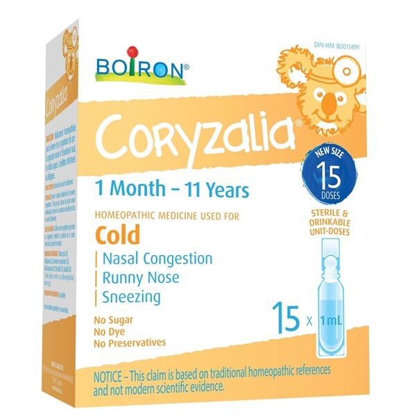 Muối uống Boiron Coryzalia vi lượng đồng căn – 15 ống