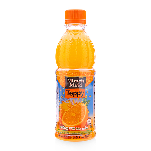Nước cam có tép Teppy Minute Maid chai 327ml