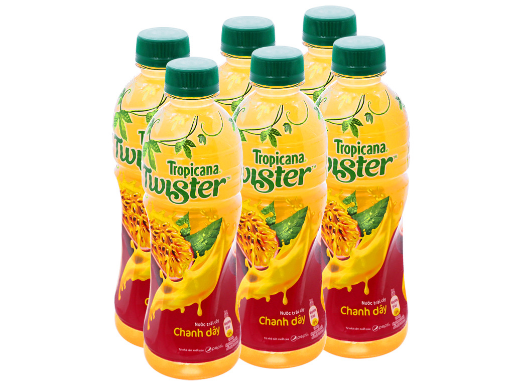 Nước trái cây vị chanh dây Twister – Lốc 6 chai 350ml
