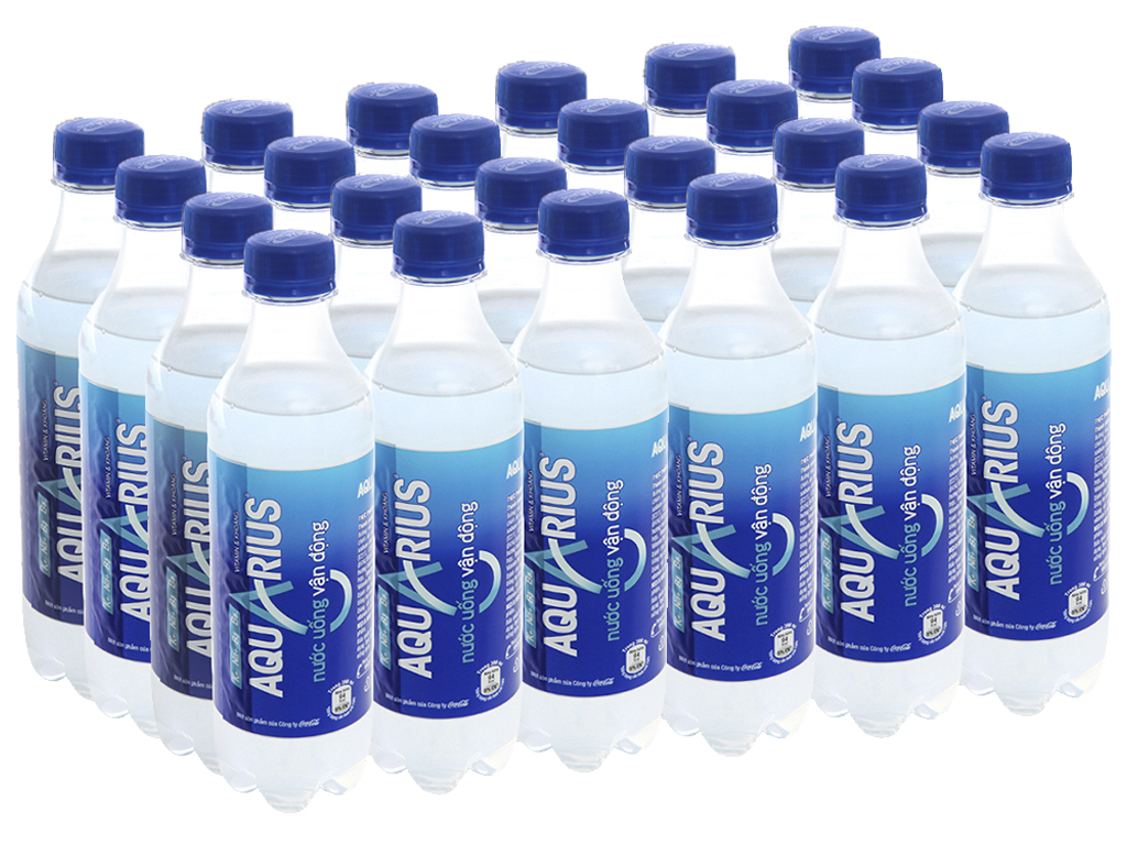 Nước uống vận động Aquarius – 390ml, 24 chai