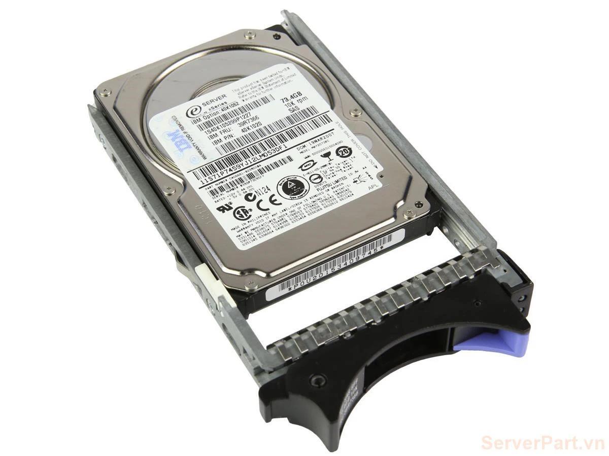 Ổ Cứng HDD IBM 73.4 GB SAS 10K 2.5inch HSW Mã sản phẩm: 40K1052 chính ...