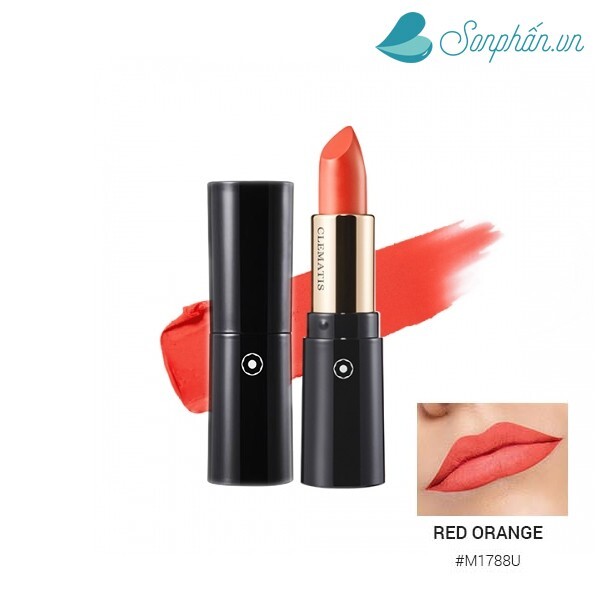 Son lì CLEMATIS Potpourri Lipstick M1788U – Red Orange – Đỏ Cam