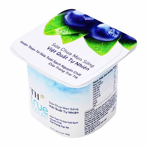 Sữa chua ăn TH True Yogurt việt quất 100g nơi bán giá rẻ nhất tháng 12 2022