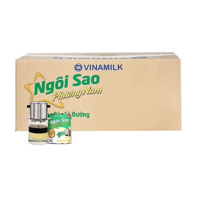 Sữa đặc Ngôi Sao Phương Nam xanh lá – 380g, thùng 48 hộp