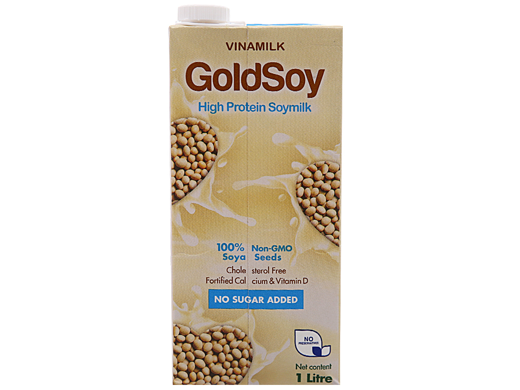 Sữa đậu nành không đường Vinamilk Goldsoy – 1 lít