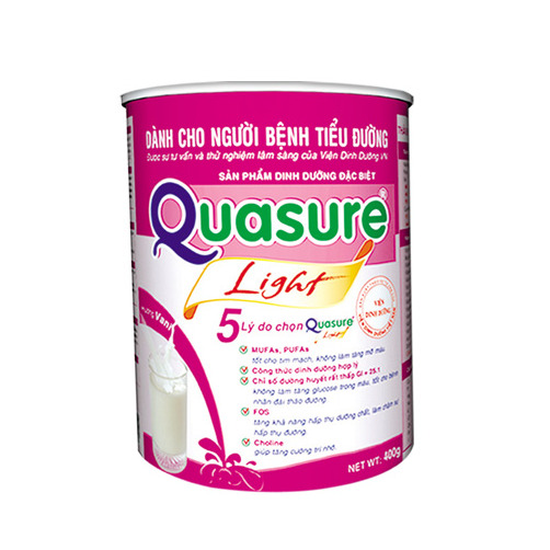 Sữa Quasure Light dành cho người bệnh tiểu đường – lon 400g