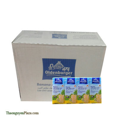 Sữa tươi tiệt trùng hương chuối Oldenburger – Thùng 6 lốc 4 x 200ml – (Sữa tươi ngoại)