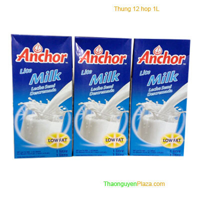 Sữa tươi tiệt trùng ít béo Anchor thùng 12 hộp 1L
