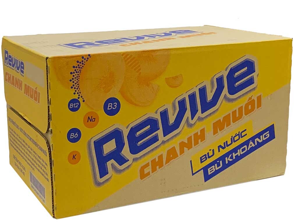 Thùng 24 Chai Nước Bù Khoáng Revive Chanh Muối 390ml Chính Hãng Giá Rẻ